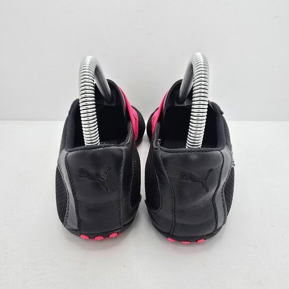 vintage Puma | black leather sporty balletcore sneakerina flats | WMS 7 - Picture 5 of 8